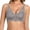 Purple, variant on Womens Front Snap Closure Daisy Bras Soft Seamless Wireless Jacquard Weave Bralettes Lightweight Soft Lightly Lined Comfort Cups Full Coverage Push up Tshirt Bra Purple XL