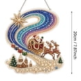 thumbnail image 3 of Christmas Letter S Pearl Diamond Art Suncatcher Kit for Adults, Santa Claus Reindeer 8 Inch Acrylic Window Hanging Ornament, DIY Xmas Holiday Craft Kit for Home Wall Door Festive Party Decor, 3 of 8