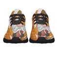 thumbnail image 5 of Fall and Football Gnome Thanksgiving Shoes Sneakers Black Size 9.5, 5 of 7