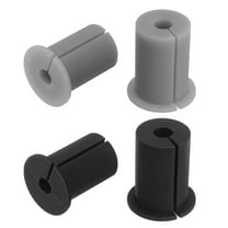 4Pcs Cable Grommet for 1 Inch Wall Hole, Silicone Cable Routing Kit Wall Cable Pass Through Accessories(Black Grey)