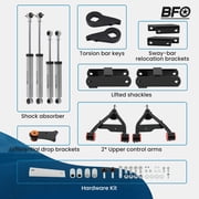BFO 2.5 Suspension Lift Kit w/Upper Control Arm Shock for 1983-2005 Chevy S10 Blazer for GMC S15 Jimmy 4WD Complete kit