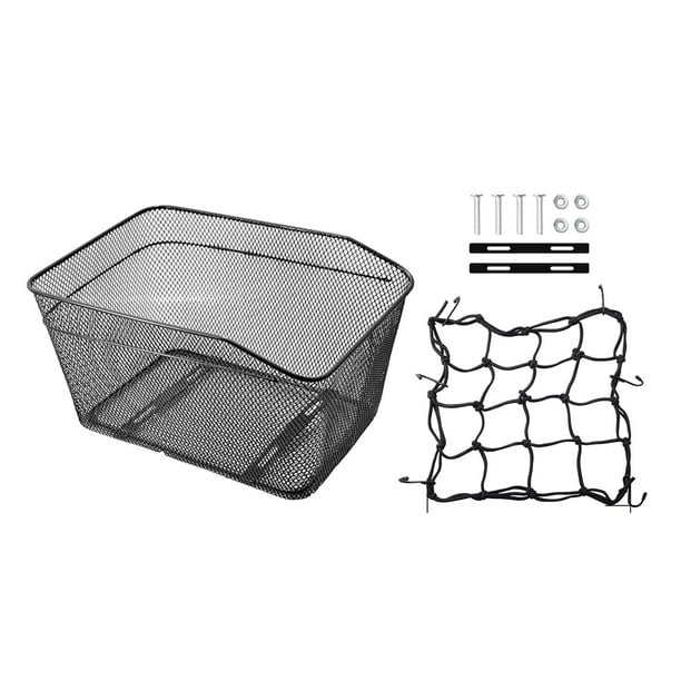 Cesta trasera para bicicleta,Cesta trasera para bicicleta de adulto,gran capacidad,Cesta metálica para bicicleta,cesta de almacenamiento resistente,Transportín grande para mascotas,jaula para