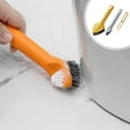 thumbnail image 1 of Cepillo 3 en 1 para limpieza de ranuras del suelo del baño - Fregado multisuperficie | Cerdas de alta densidad | Mango ergonómico | Enjuague fácil | Para cocina y baño | 1pc | 21,5x9,9x6,8 cm, 1 of 6