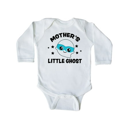 

Inktastic Cute Mother s Little Ghost with Stars Gift Baby Boy or Baby Girl Long Sleeve Bodysuit
