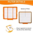 thumbnail image 4 of GFDYREE Vacuum Cleaner Replacement Parts Compatible with Shark AI AV2501S AV2501AE RV2502AE AV2510AOUS RV2520AOUS Accessories Kit with 8 Side Brush, 4 HEPA Filter,1 Cleaning Brush, 4 of 6