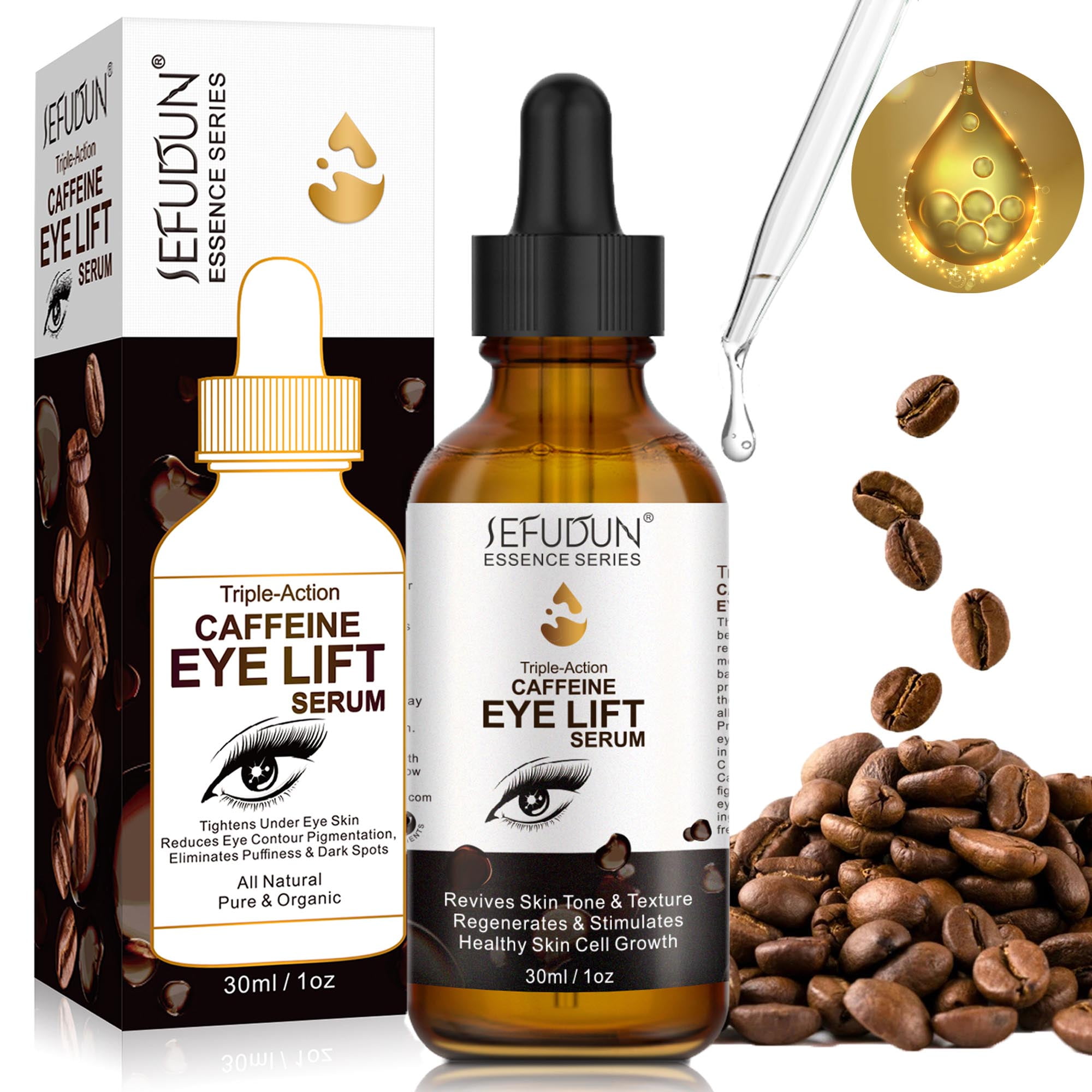 Caffeine Eye Serum with with EGCG Collagen,30ml Anti Aging Wrinkle