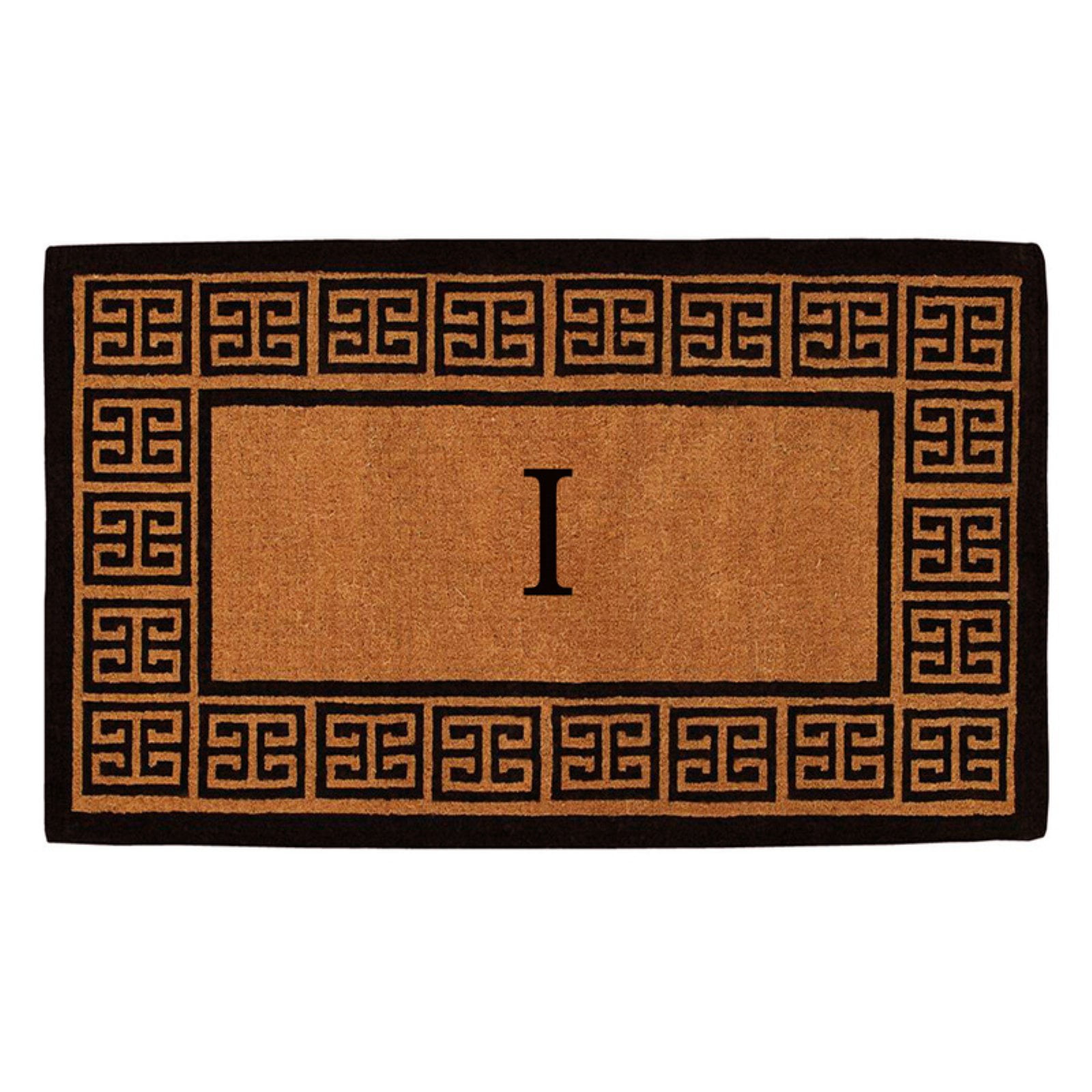Home & More Olympus Handwoven Monogram Indoor/Outdoor Door Mat