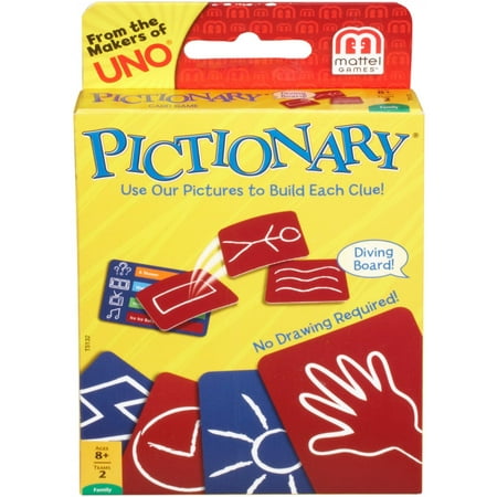 Pictionary No Drawing Required Card Game for 2-Teams Ages 5Y+
