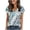 Blue, variant on Short Sleeve Shirts for Women Casual Soft V Neck Boho Basic Tee Tops Summer Outfit Clothes Womens Shirts Casual