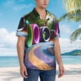 thumbnail image 3 of Pofeuu Colorful Tire Tunnel Park Print Hawaiian Shirt for Men Sleeves Casual Button Down Summer Beach Dress Shirts T-Shirts,3X-Large, 3 of 7