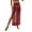 #361-Red, variant on Women's High-Waist Sheer Mesh Maxi Skirt with Cutout and Side Slit Soft Poly-Spandex Blend Beach Cover-Up for Summer Resort Vacation