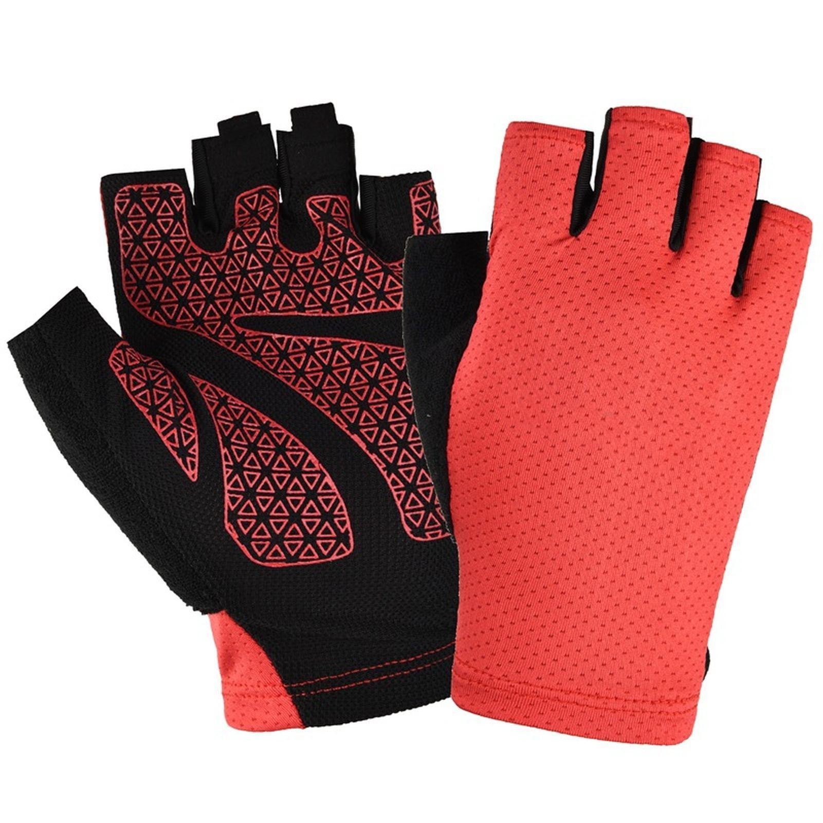 Vgo 2Pairs Kids Half-Finger Breathable Skateboarding Gloves Outdoor Gloves with Anti-Slip Padding Palm Blue, SL6084 