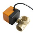 thumbnail image 3 of Brass Electric Ball Valve DN15 DN20 DN25 DN40 3 Ways Motorized Ball Valve 12V 24V 3-Wire 2 Control, 3 of 6