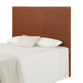 thumbnail image 3 of Pemberly Row Modern 63.5"W Woven Leather Headboard in Brown Finish, 3 of 7