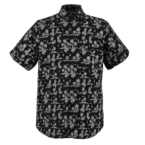 Camisa hawaiana de moda manga corta Michel Blanc