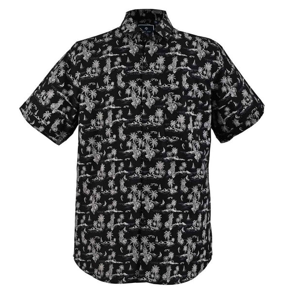 Camisa hawaiana de moda manga corta Michel Blanc