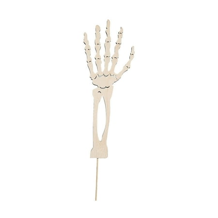 DIY WOOD SKELETON HAND PICKS (6PC) - Craft Kits - 6 Pieces