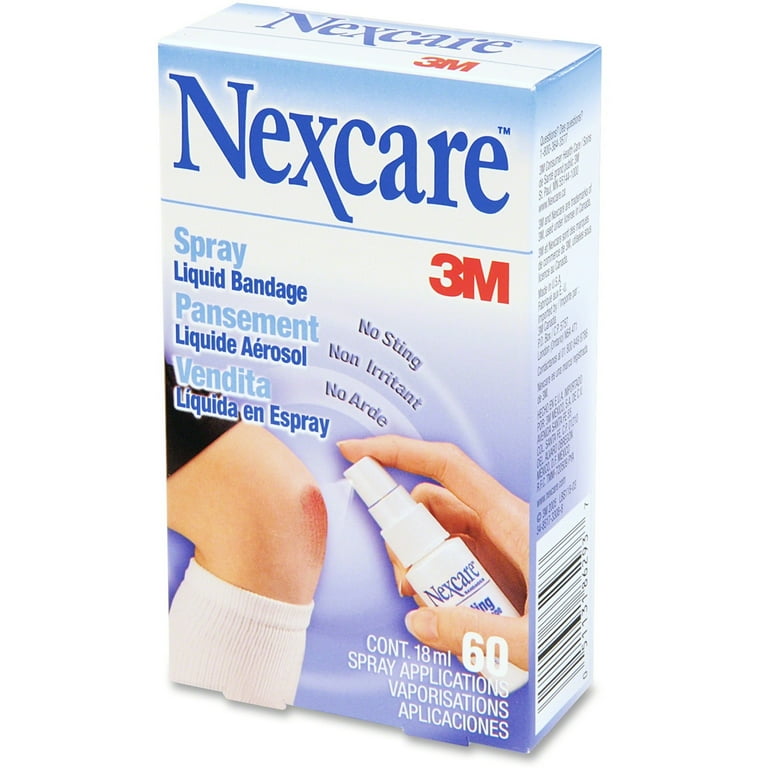 Nexcare No Sting Liquid Bandage Spray, 0.61 fl oz, 1/Pack HSA/FSA Eligible - Walmart.com Nexcare No Sting Liquid Bandage Spray, 0.61 fl oz, 1/Pack HSA/FSA Eligible - Walmart.com