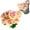 C, variant on Artificial Roses Flowers 10 Heads Arrangement Bouquet Meanings For Home Parties And Wedding Decoration