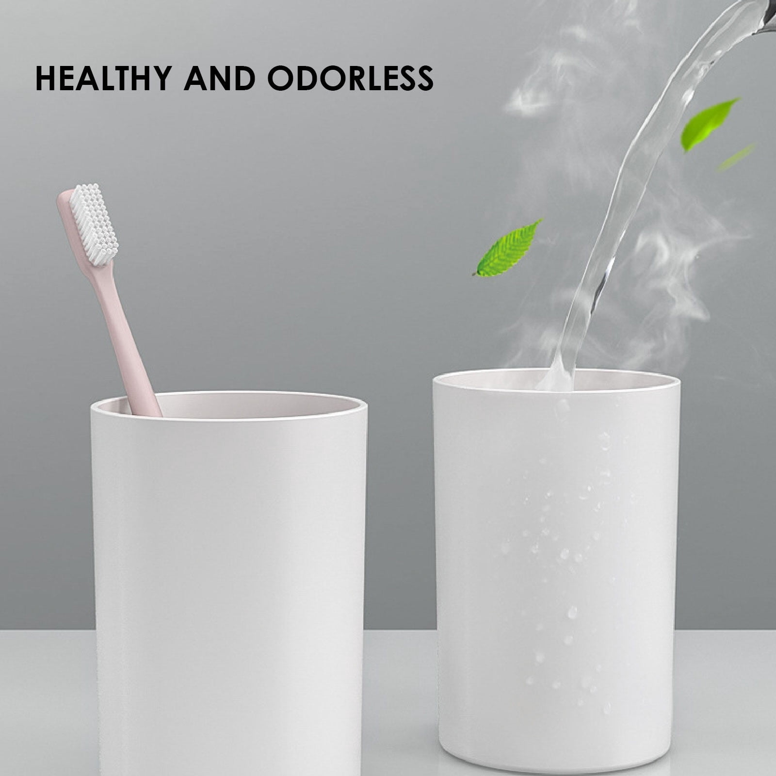 Yolispa Toothbrush Holders for Bathrooms,Automatic Toothpaste Dispenser Wall Mounted Toothbrush Holder with 6 Toothbrush Slots and 3 Cup