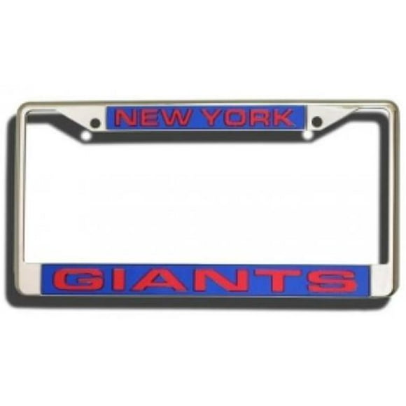New York Giants Laser Cut Chrome License Plate Frame
