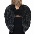 thumbnail image 1 of Black Fluffy Feather Angel Adult Costume Wings, 1 of 2