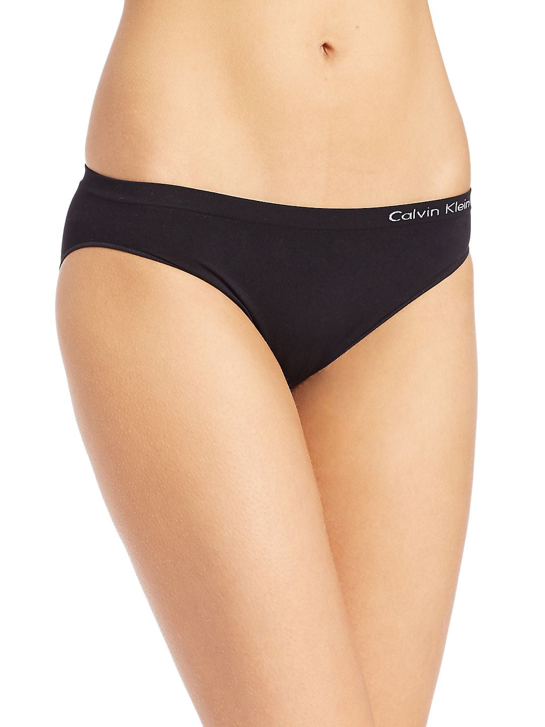 Calvin Klein Women's Pure Seamless Bikini Panty, Black, X-Small