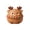 Coffee, variant on Pink Mochi Squishy Toy with Christmas Bow and Scarf, Single Piece, Kawaii -Shaped Relaxation Squeeze Toy for Kids and Adults