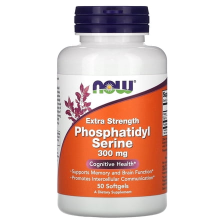 NOW Foods  Supplanebt, Phosphatidyl Serine, Extra Strength, 300 mg, 50 Softgels