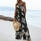 thumbnail image 2 of Moda mujer Casual estampado hombro botón tirantes mono ancho bolsillo pierna pantalón Fridja alkflakhf37771, 2 of 8