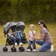thumbnail image 2 of Dream On Me Volgo Twin Umbrella Stroller, Blue and Dark Grey, 2 of 9