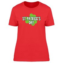 St Patricks Cool Clover Doodle T-Shirt Women -Image by Shutterstock, Female Small