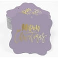 thumbnail image 2 of Inkdotpot Real Gold Foil Bracket Shape Paper Hang Tags Merry Christmas Favor Tags Pack Of 50, 2 of 6