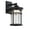 Black/Clear, variant on JONATHAN Y Campo 7.75" Outdoor Wall Lantern Crackled Glass/Metal Integrated LED Wall Sconce, Black