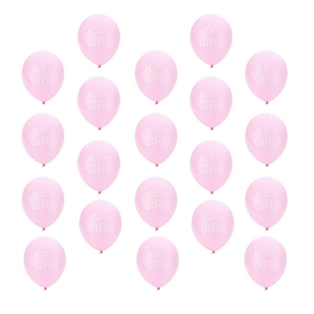 10 Pegados Globo de Látex para de Bebé de Bautiso Baby shower Rosado