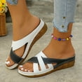 thumbnail image 2 of VEKDONE Sandales Boho pour Femmes Mode Décontractée Été Nouvelles Sandales Compensées à Bout Ouvert, 2 of 6