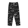 thumbnail image 4 of Sigee Travel The World Print Women's Soft Pajama Pants - Breathable and Comfortable Lounge Sleep Bottoms with Elastic Waistband and Pockets-Large, 4 of 9