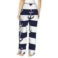 thumbnail image 3 of Goofa Anchors Printed Soft Pajama Pants for Women, Wide Leg Comfy Casual Lounge Yoga Pants-X-Large, 3 of 9