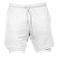 thumbnail image 1 of S SERENABLE 2 in Running Shorts Built In Base Layer Short Pants Pocket White L, 1 of 9