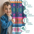 thumbnail image 3 of Blackout Kids Curtains,Colorful Pioneer Flower Striped Pattern Childrens Insulated Curtains Set Of 2,Bedroom Essentials,Toddler Room Decor 42x63in(106x160cm), 3 of 5