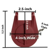 4 inch Flapper Wing Span 2.5 Inch Replacement Toilet Flapper by Nuflush