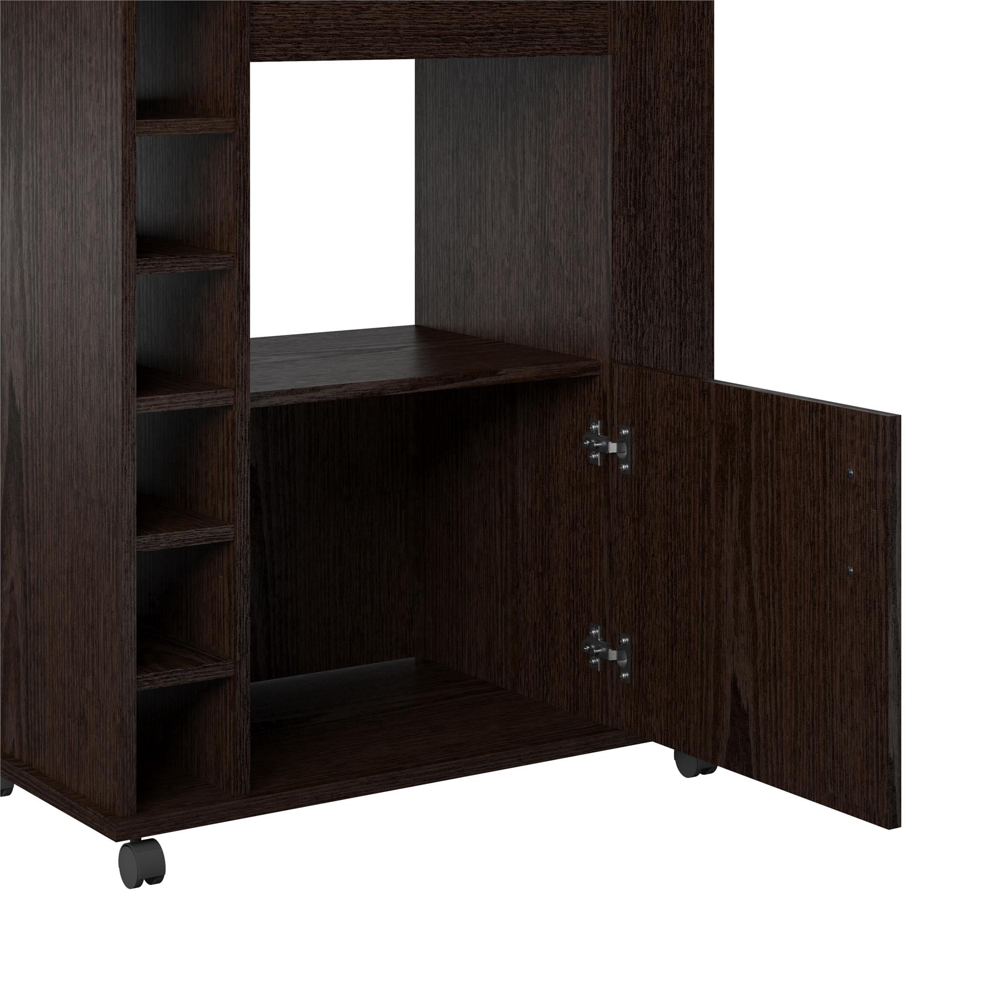 Ameriwood Home Williams Kitchen Cart, Espresso