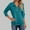 Green, variant on Duojiaj Women's V Neck Zippered 3/4 Sleeve T Shirt Top Womens T Shirts