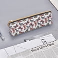 thumbnail image 5 of Goofa Vintage Butterflies Pattern Pencil Case Portable Stylish Triangle Pencil Pouch with Zipper Leather Cosmetic Pouch Bag Makeup Cosmetic Pencil Pouch, 5 of 9
