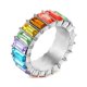 thumbnail image 1 of VG 6YM-Anillo de arcoíris de alta calidad para mujer, anillo de compromiso cúbico, anillo de colores Eternity, accesorios de joyería para mujer, venta al por mayor, 2021, 1 of 4