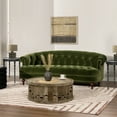 thumbnail image 4 of Jennifer Taylor Home La Rosa 84" Victorian Chesterfield Living Room Tufted Sofa Couch, Olive Green, 4 of 9