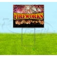 thumbnail image 1 of Fireworks V2 (18" x 24") Yard Sign, Includes Metal Step Stake, 1 of 6