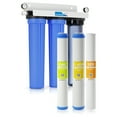 thumbnail image 1 of Max Water 3 Stage Whole House 20 x 2.5 Inch, Water Filtration System Sediment + Cation + GAC, 1 of 7