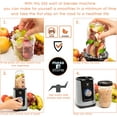 thumbnail image 2 of Moss & Stone 2 in 1 Personal Blender with Additional Blender Cup, Mini Blender, Juice Blender & Smoothie Maker (Spray Pearl Silver), 2 of 7