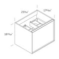 thumbnail image 3 of DAX INTERNATIONAL Berlin Single Vanity Cabinet 24" Inches Matt White w/ Onix Basin, 3 of 5
